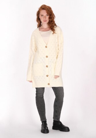 DreiMaster Vintage Strickjacke in Weiß