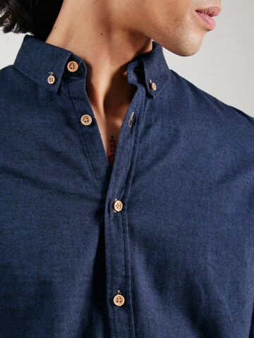 Kronstadt Regular fit Overhemd 'Johan Diego' in Blauw