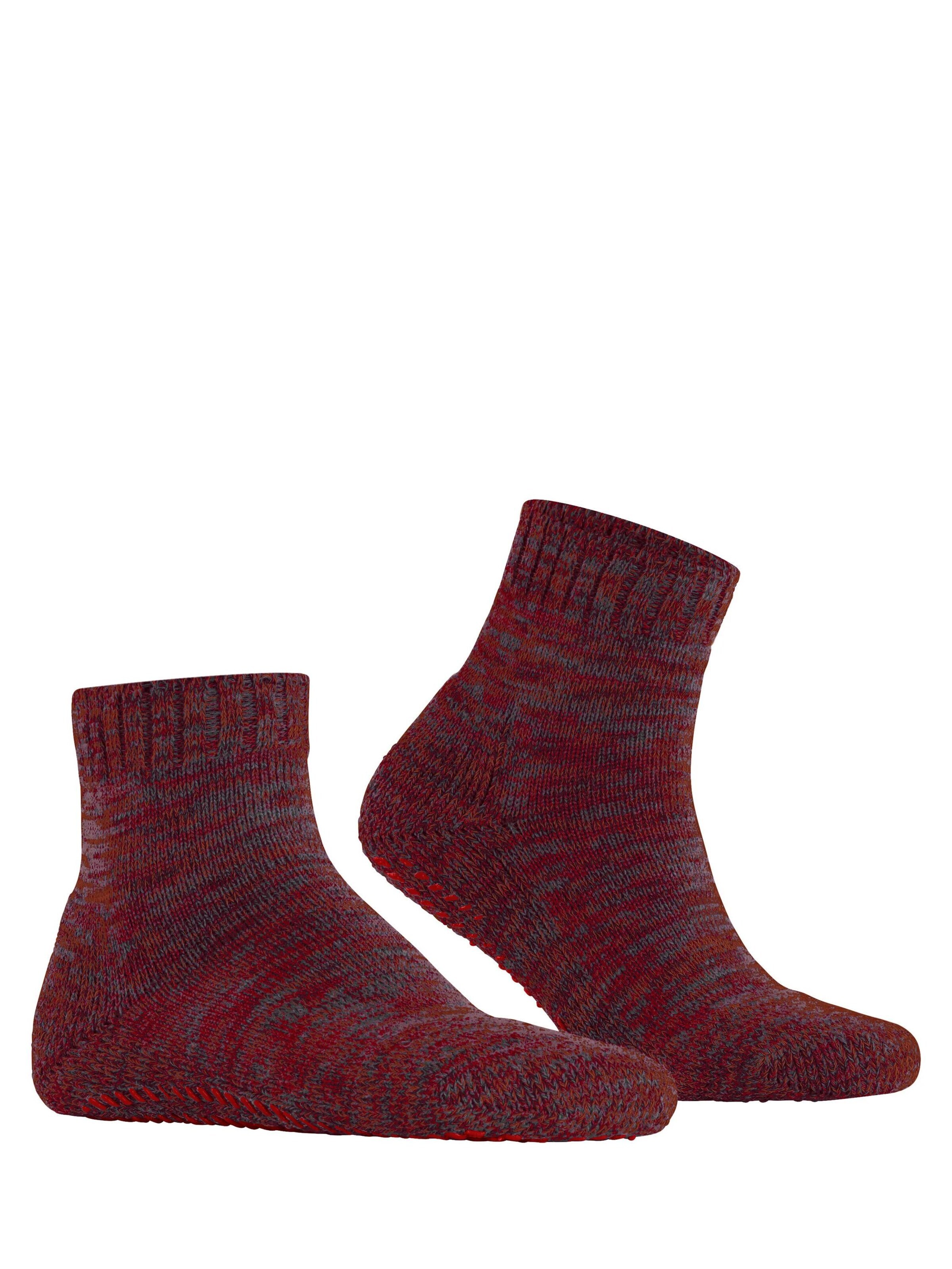 FALKE Socks 'Cotton Grip' in Red