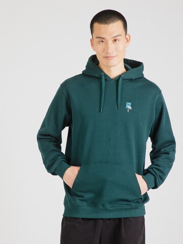 Iriedaily Sweatshirt 'Flag Roller' in Groen: voorkant