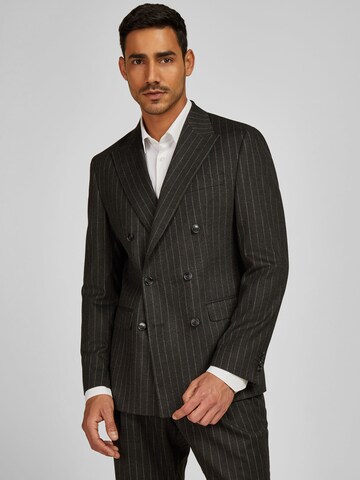 HECHTER PARIS Slim fit Business-colbert in Grijs: voorkant