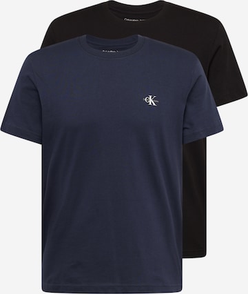 Calvin Klein Jeans Тениска в синьо: отпред