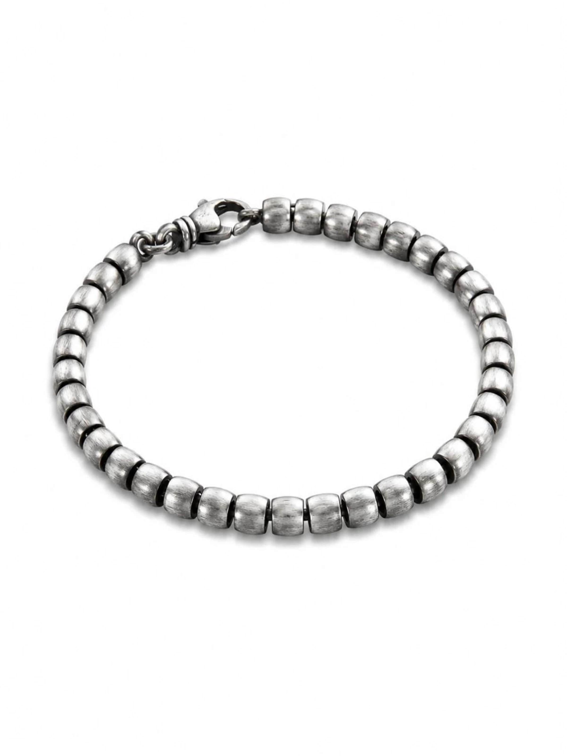 REYTEL - Pulsera 'BESTEMT' en plata: frente