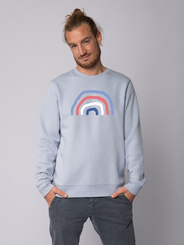 Watapparel Sweatshirt ' Regenbogen ' in Blau: Vorderseite