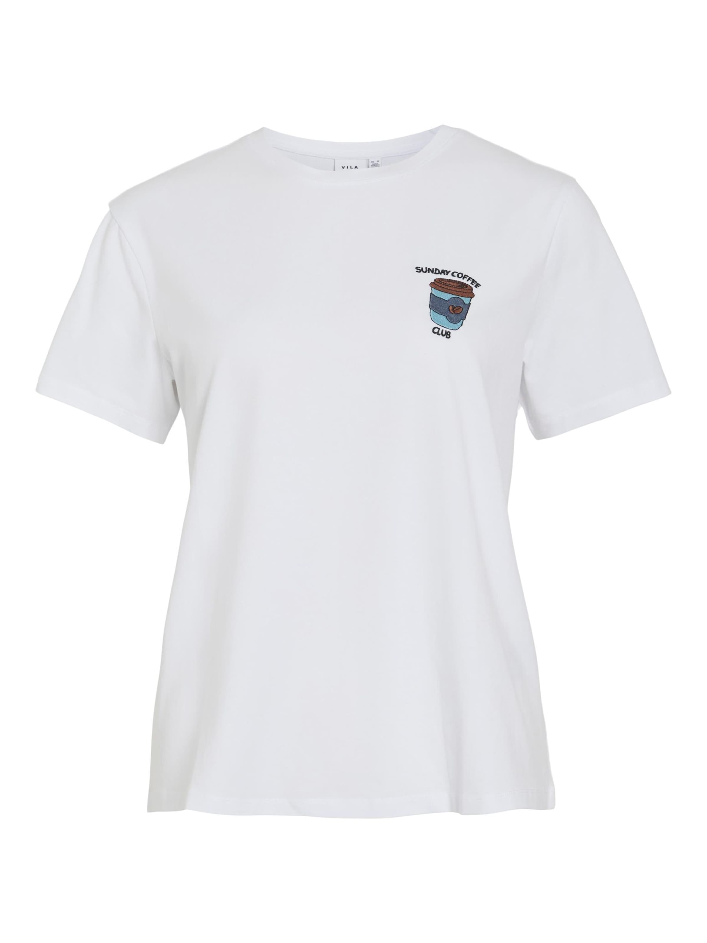 T-shirt 'VINora' VILA en blanc : devant