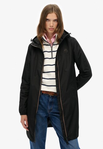 Manteau mi-saison Superdry en noir : devant