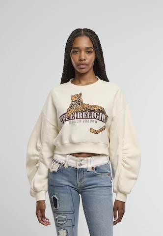True Religion Sweatshirt in White: front