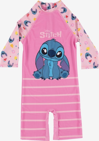 Disney Lilo & Stitch Sportbademode 'UV-Schutz 50' in Pink: Vorderseite
