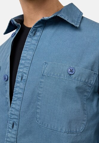 INDICODE JEANS Regular fit Overhemd 'Pilou' in Blauw