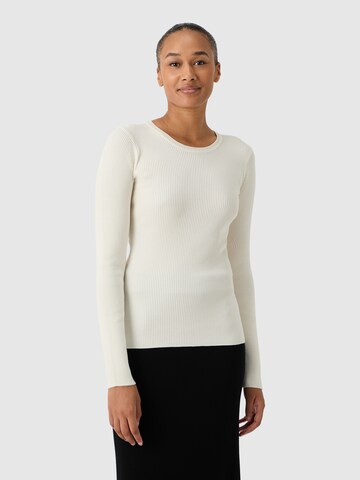 Pull-over 'Evii' Les Lunes en blanc : devant