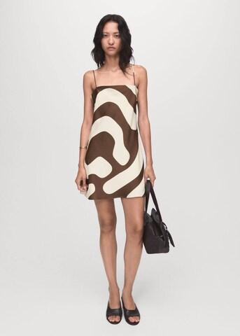 MANGO Kleid 'Just' in Braun