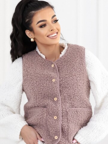 Madnezz House Vest i beige: forside