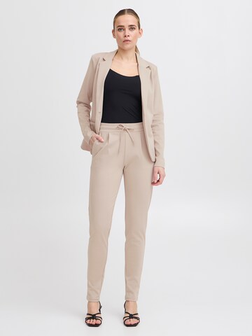 Effilé Pantalon 'KATE' ICHI en beige
