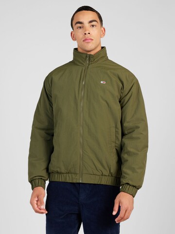 Veste mi-saison Tommy Jeans en vert : devant