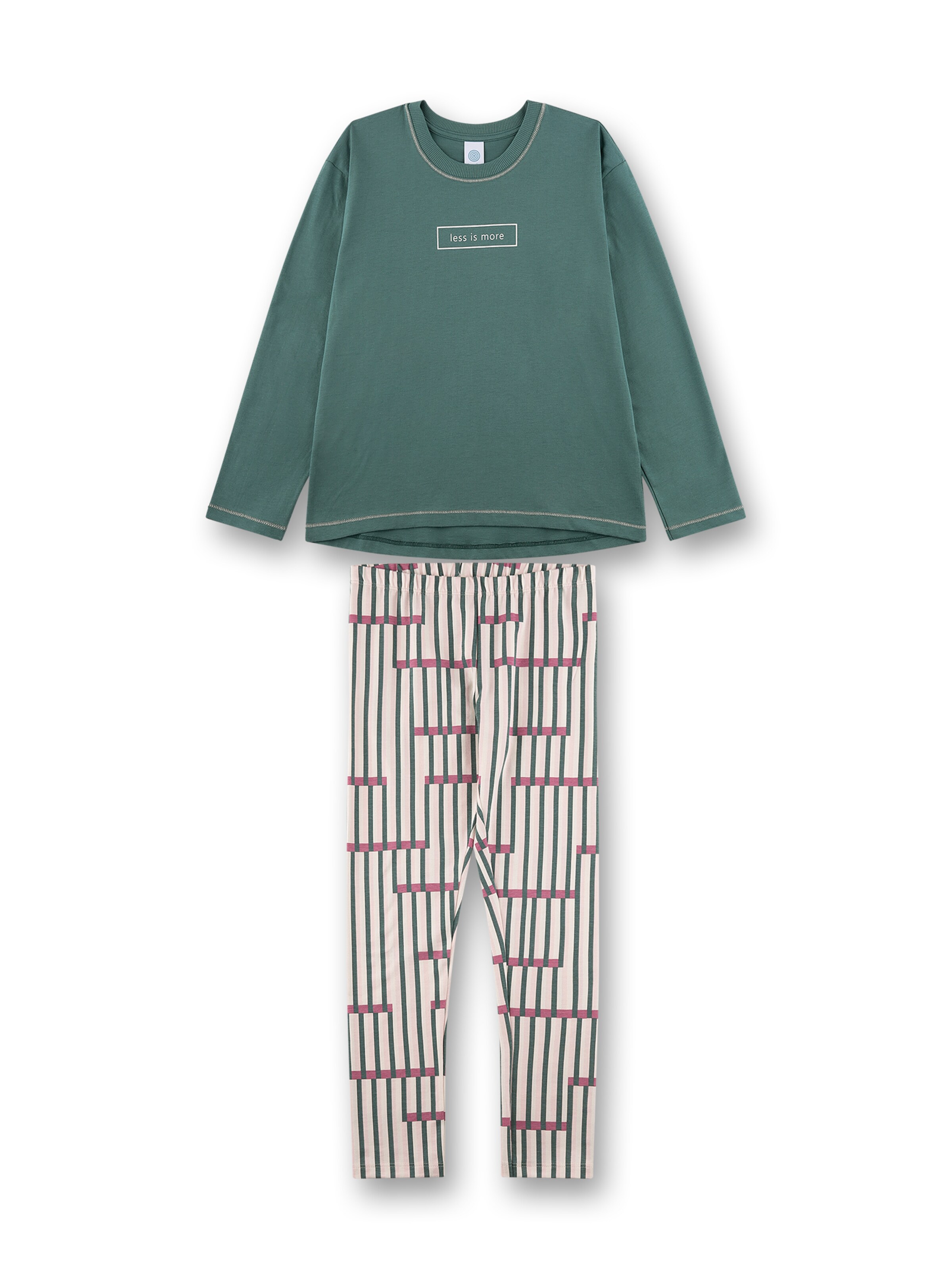 Pigiama di Sanetta in verde: frontale