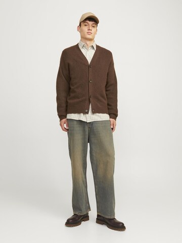 JACK & JONES Gebreid vest in Bruin