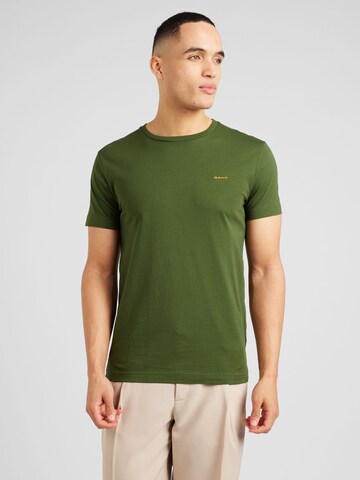 GANT Koszulka w kolorze zielony: przód