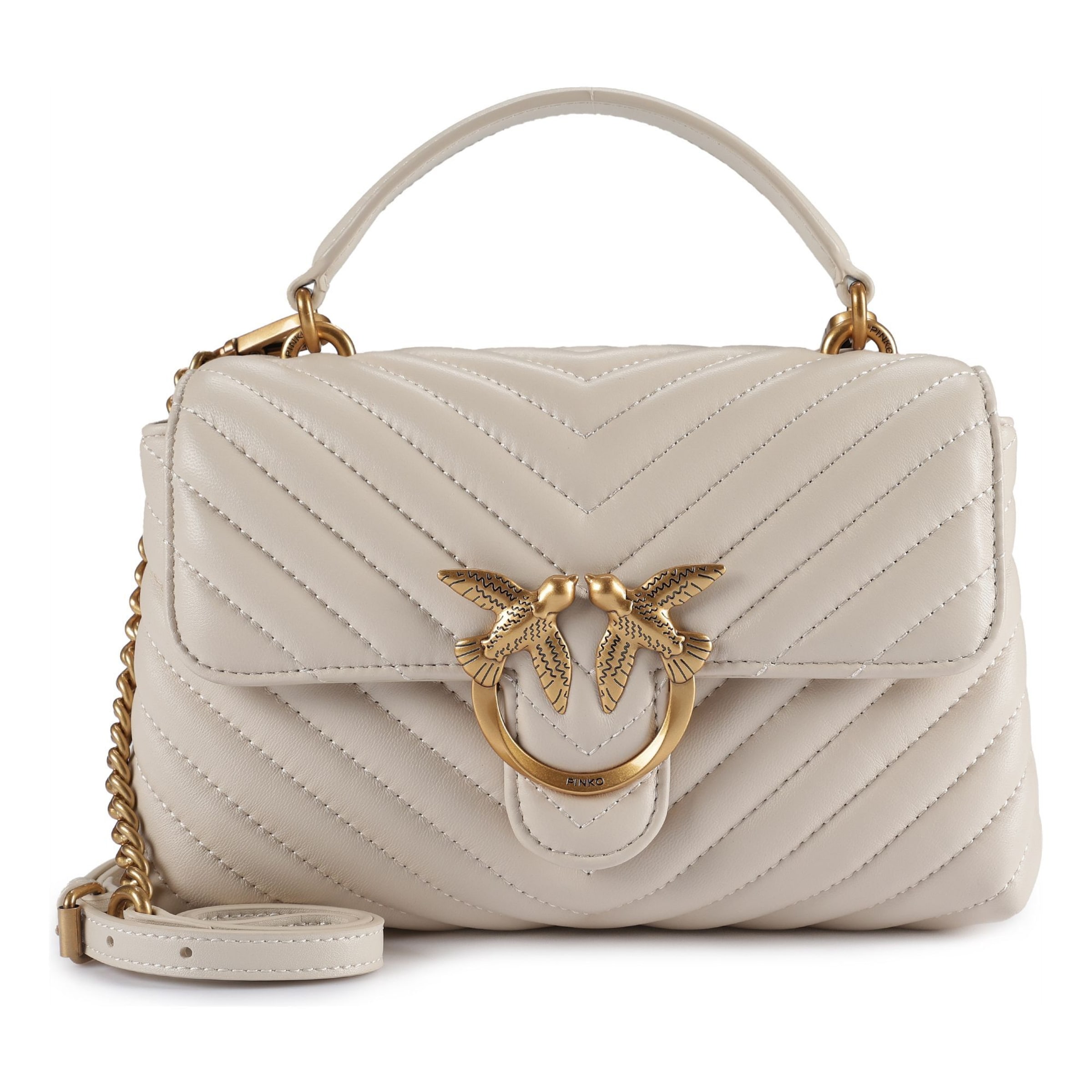 Sacs à main 'Love Lady' PINKO en blanc : devant