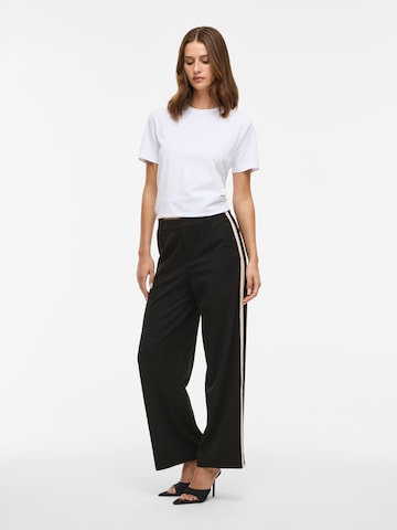 VILA Wide leg Broek in Zwart