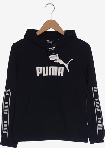 PUMA Sweatshirt & Zip-Up Hoodie in S in Black: front