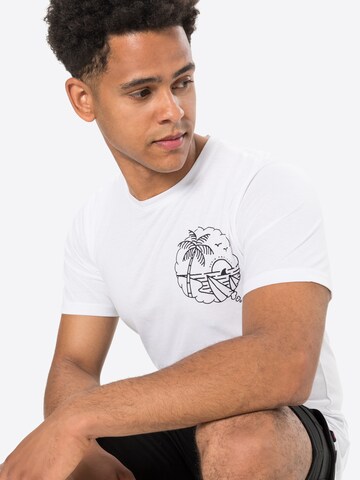 Denim Project T-Shirt 'Summer' in Weiß