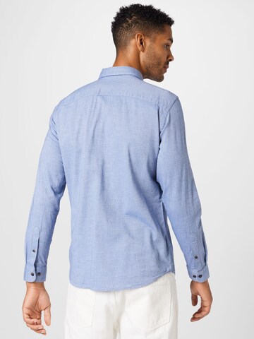 Coupe slim Chemise JACK & JONES en bleu