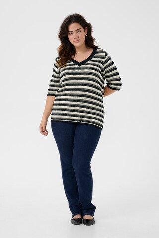 KAFFE CURVE Pullover 'KCStina' in Schwarz