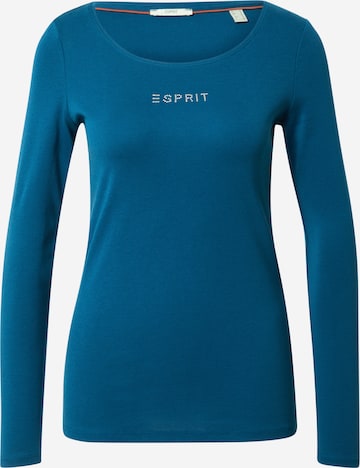 T-shirt ESPRIT en bleu : devant