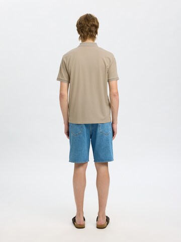 Maglietta 'SLHFave' di SELECTED HOMME in beige