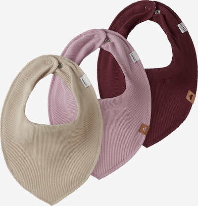 NAME IT Podbradak za bebe 'NBFYVETTE' u sivkasto bež / svijetloroza / bordo, Pregled proizvoda