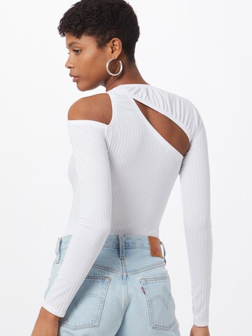 Femme Luxe Shirt Bodysuit 'Belle' in White