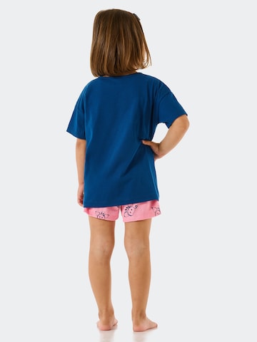 SCHIESSER Комплект пижама 'Girls World' в синьо