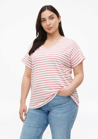 T-shirt s.Oliver CURVE en rose : devant
