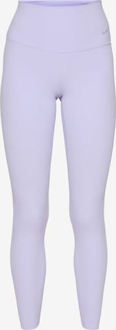 NIKE Skinny Sportbyxa 'ZENVY' i lila: framsida