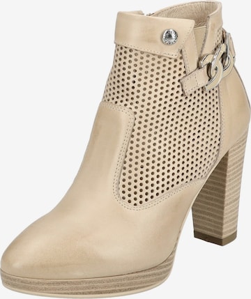 Nero Giardini Ankle Boots in Beige: front