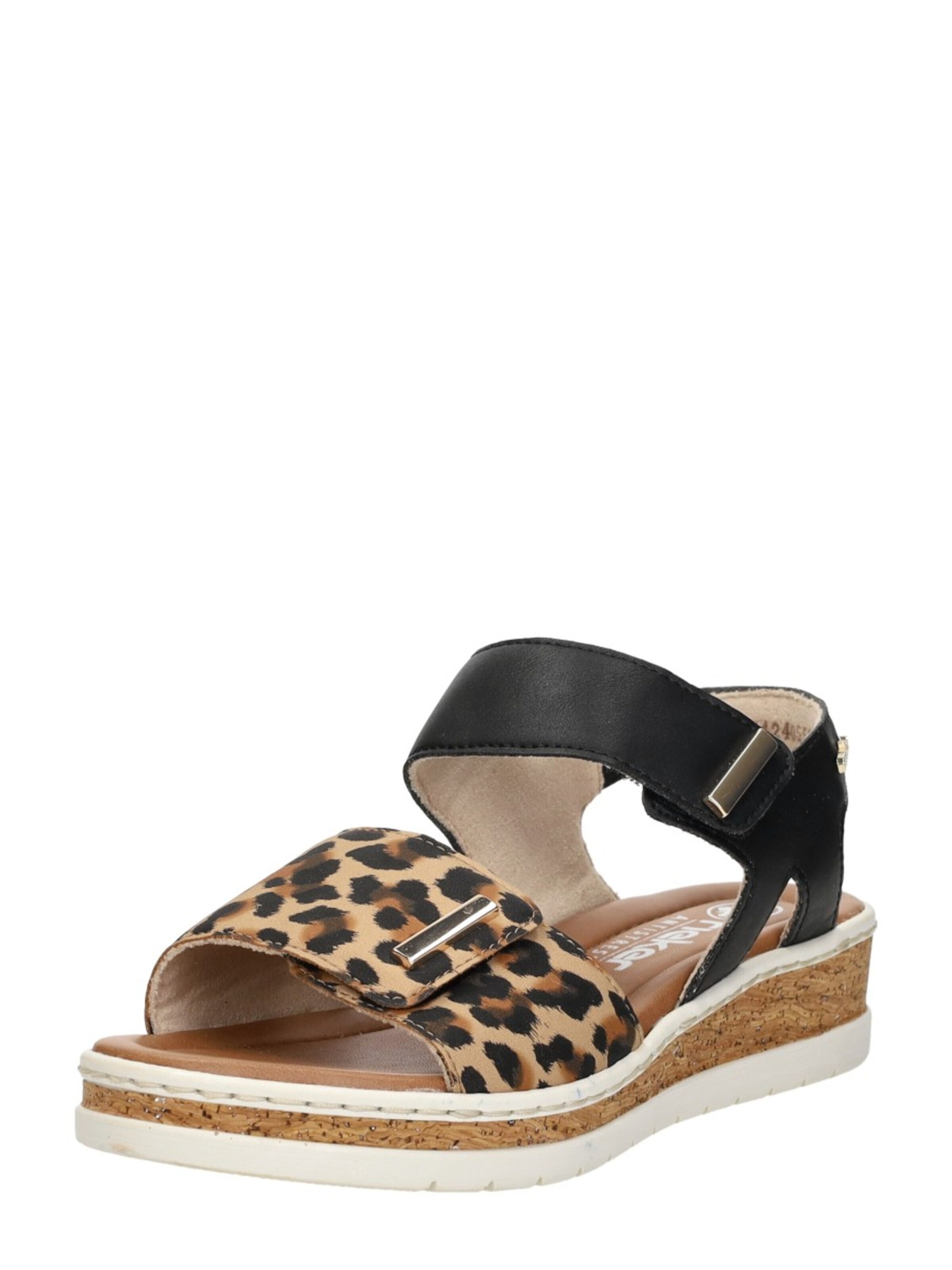 Rieker Sandal 'Sandalen Plat' in Black