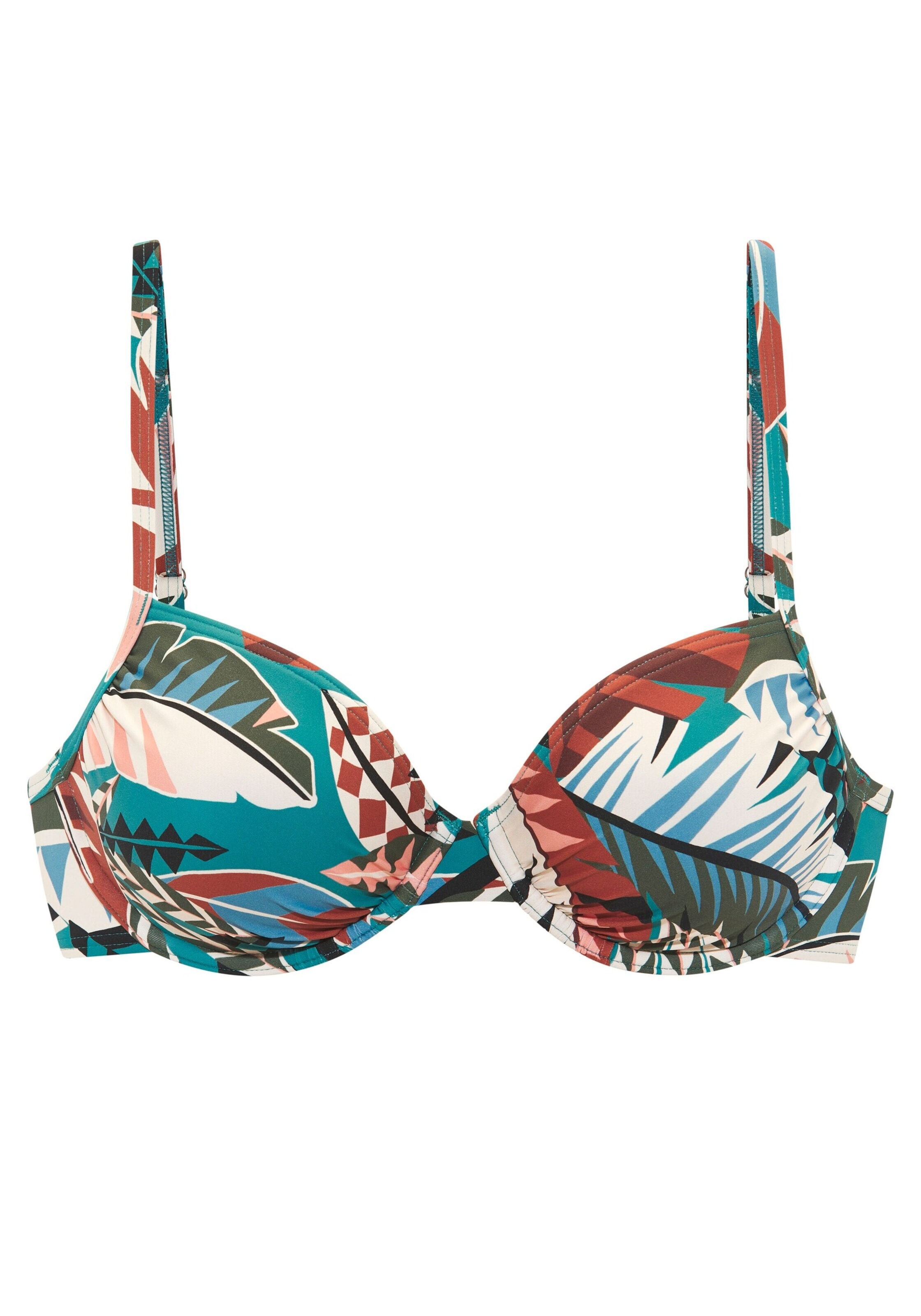 BUFFALO Koszulkowy Góra bikini w kolorze niebieski: przód