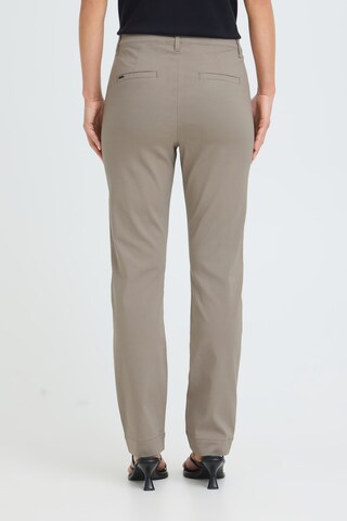 Oxmo Regular Pants ' OXKeily Straight Leg ' in Beige