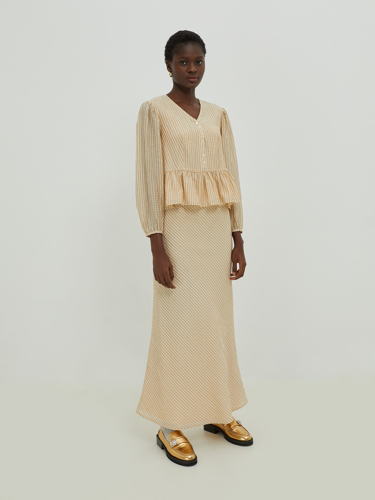 EDITED Bluse 'Nia' beige