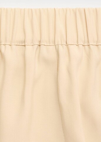 MANGO Wide Leg Bundfaltenhose 'Momo-a' in Beige