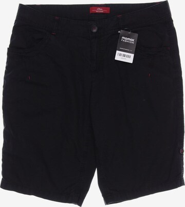 s.Oliver Shorts L in Schwarz: predná strana