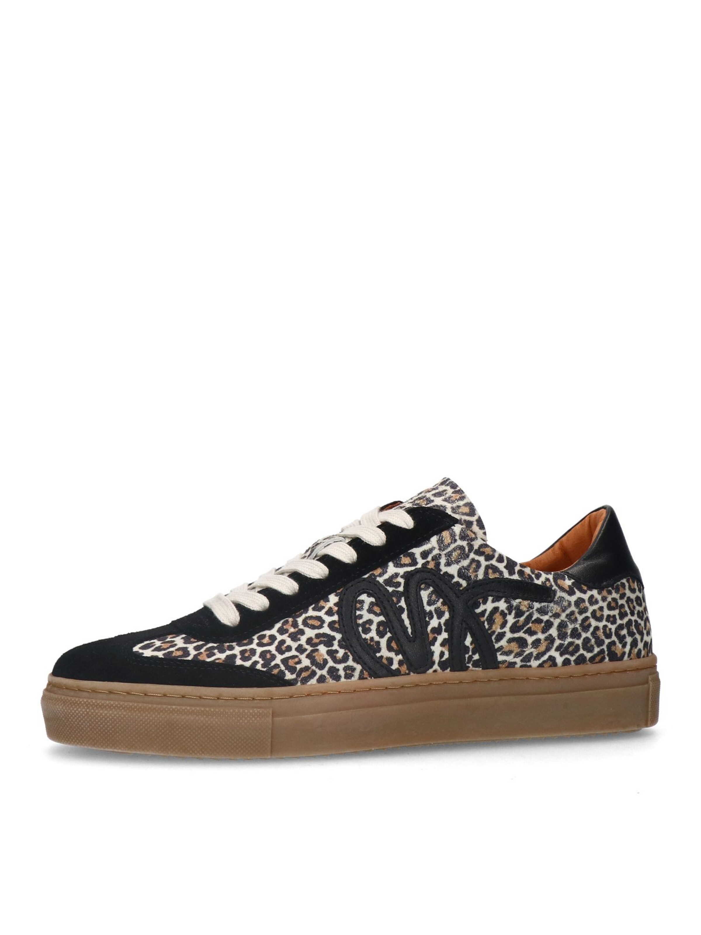 Baskets basses MANFIELD en noir : devant