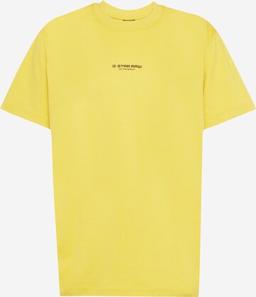 T-Shirt G-Star RAW en jaune : devant