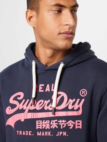 Sweat-shirt Superdry en bleu