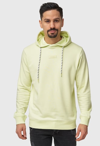 INDICODE JEANS Sweatshirt 'Bentley' in Yellow: front