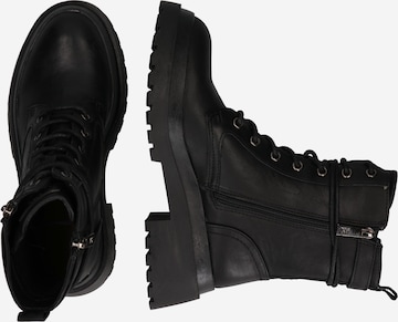 Xti Lace-Up Ankle Boots in Black