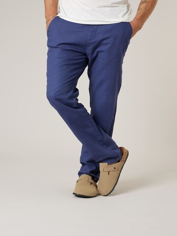 Deeluxe Regular Broek 'Midas' in Blauw: voorkant
