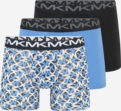 Michael Kors Boxers en bleu néon / gris / noir / blanc, Vue avec produit