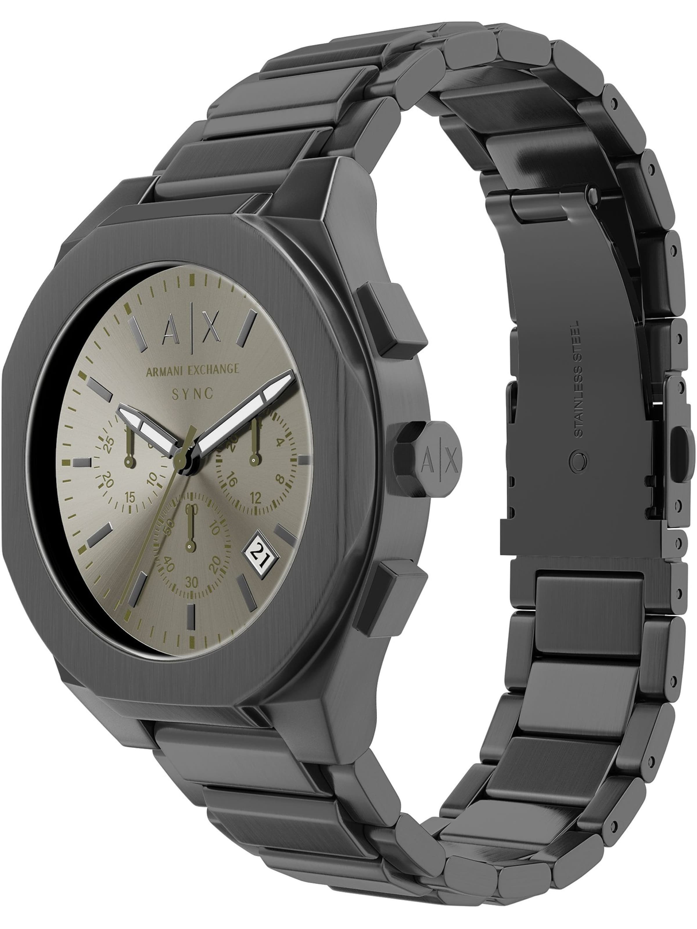 ARMANI EXCHANGE Analoguhr in Silber