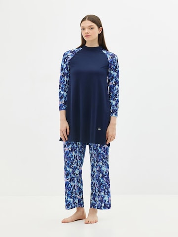 C&City Badpakjurk in Blauw: voorkant